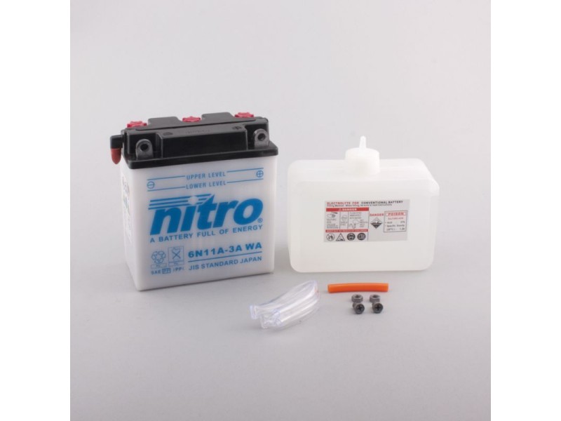 AKOMULATOR - BATERIJA NITRO 6N11A-3A  6V-11Ah  d 122 x š62 x v131mm  D+