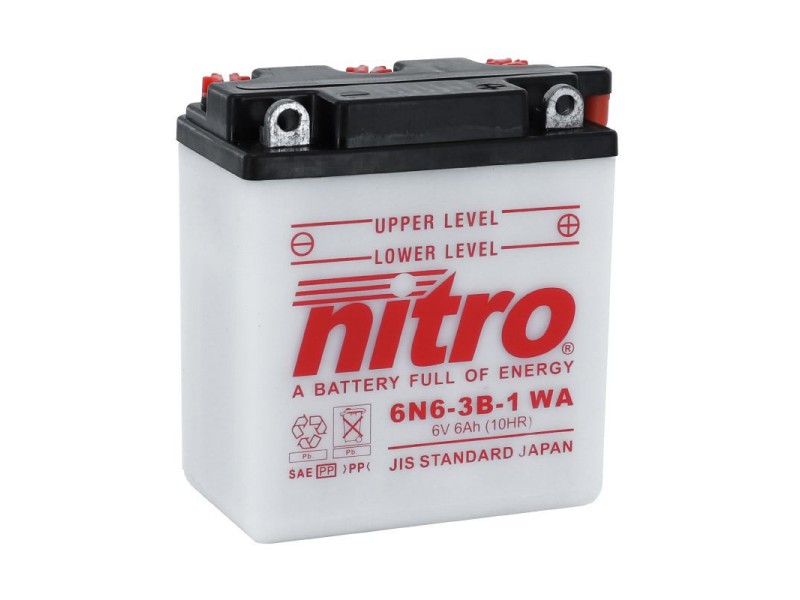 AKOMULATOR - BATERIJA NITRO 6N6-3B-1  6V-6Ah  d 99 x š57 x v111mm  D+