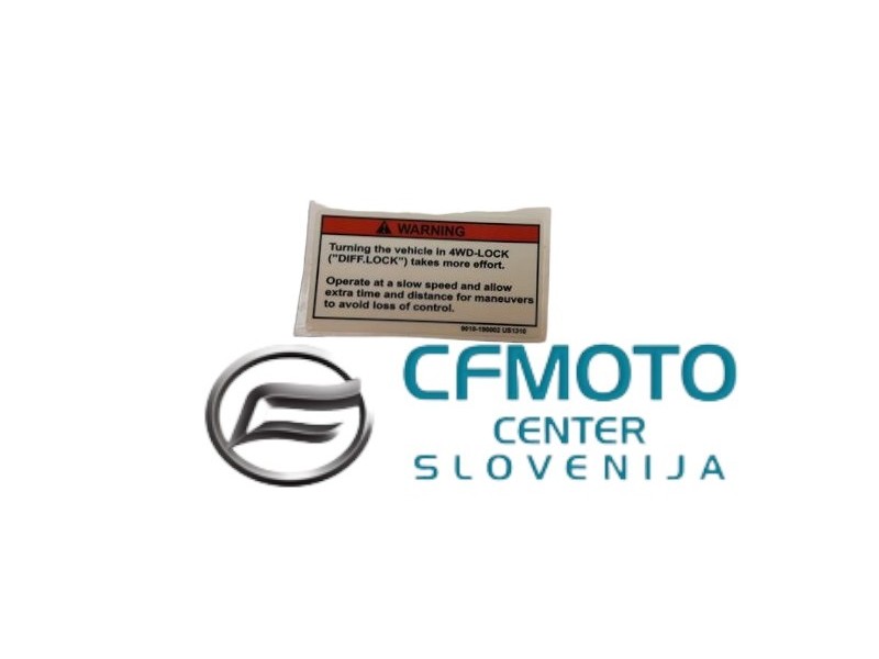 NALEPKE CFMOTO STRANSKE NA BLATNIKU DIFF-LOCK