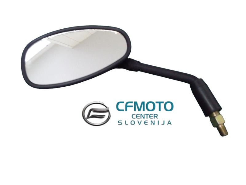 OGLEDALO LEVO MAT ČRNO X-ROAD