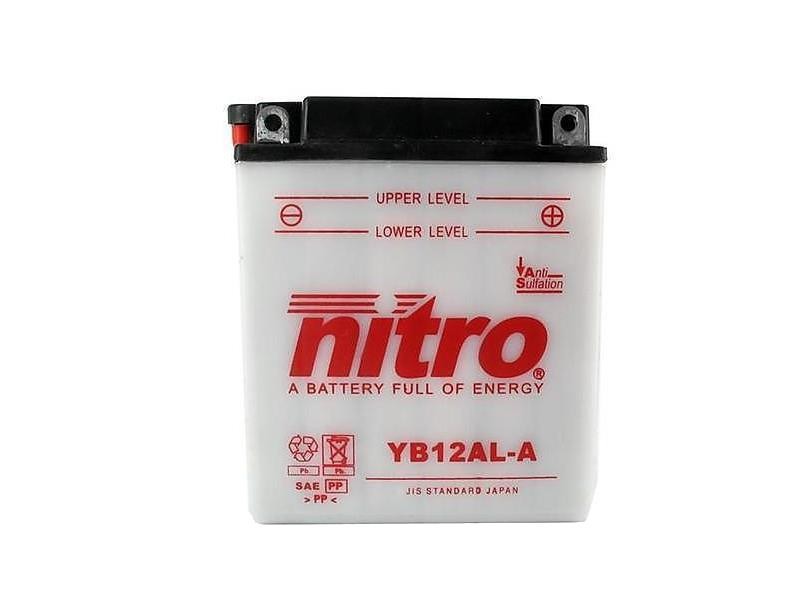 AKOMULATOR - BATERIJA NITRO YB12AL-A 12V-12Ah d136 x š82 x v162 mm DESNO+
