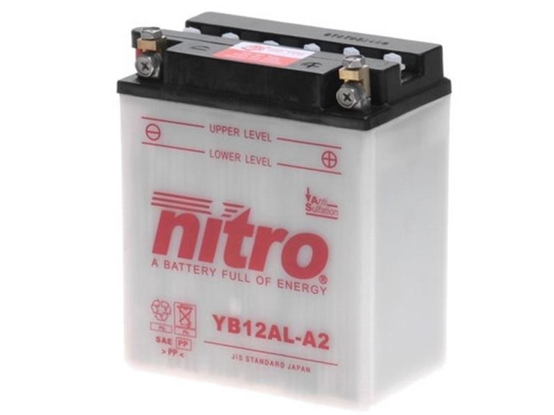 AKOMULATOR - BATERIJA NITRO YB12AL-A2 12V-12Ah d136 x š82 x v162 mm DESNO+