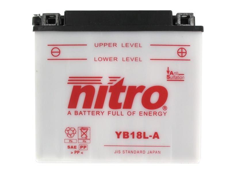 AKOMULATOR - BATERIJA NITRO YB18L-A 12V-18Ah d181 x š92 x v164 mm DESNO+