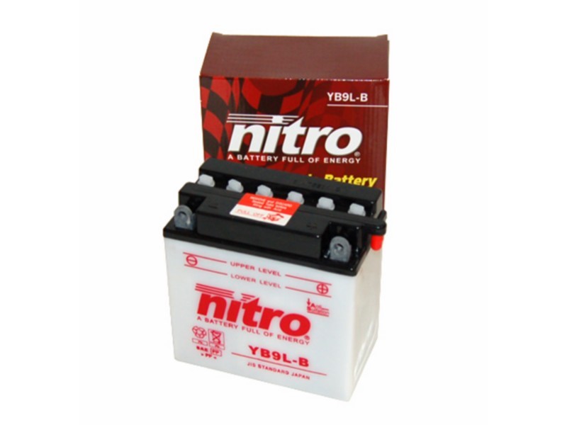 AKOMULATOR - BATERIJA NITRO YB9L-B 12V-9Ah d138 x š77 x v141 mm DESNO+