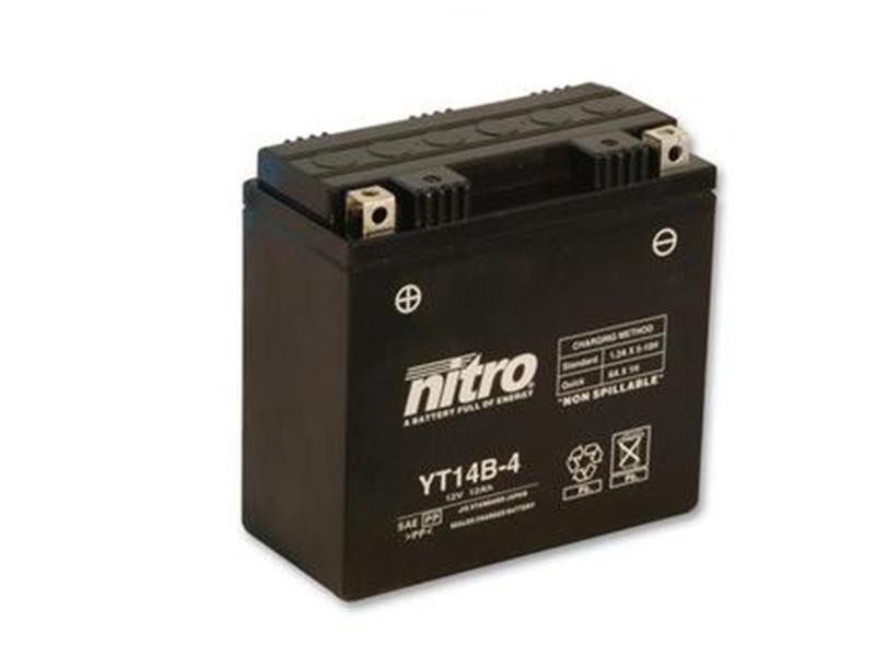 AKOMULATOR - BATERIJA NITRO YT14B-4 12V-12Ah d152 x š70 x v145 mm LEVO+