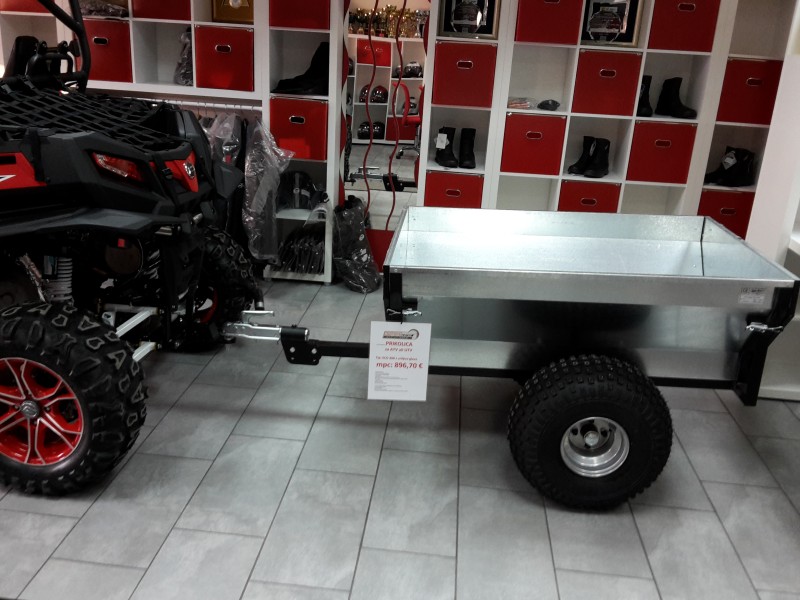 PRIKOLICA ZA ATV / UTV ECO 300 Z VRTLJIVO GLAVO