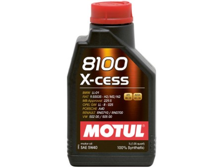 MOTUL 8100X-cess 5W40 100% SINT.