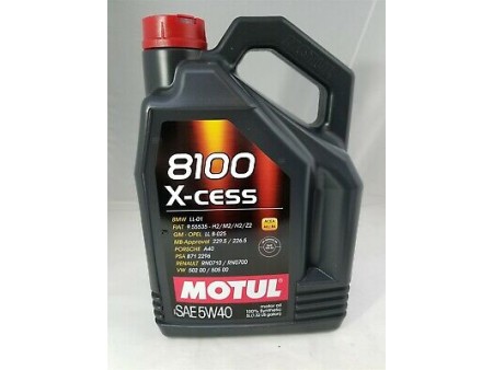 MOTUL 8100 X-cess 5W40 100% SINT. 5L