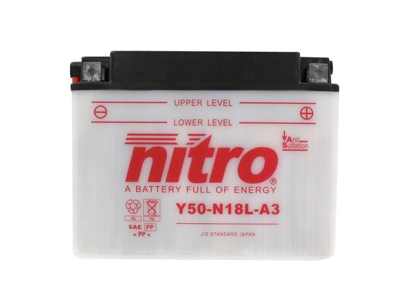 AKOMULATOR - BATERIJA NITRO Y50-N18L-A3 12V-20Ah d206 x š91 x v166 mm DESNO+
