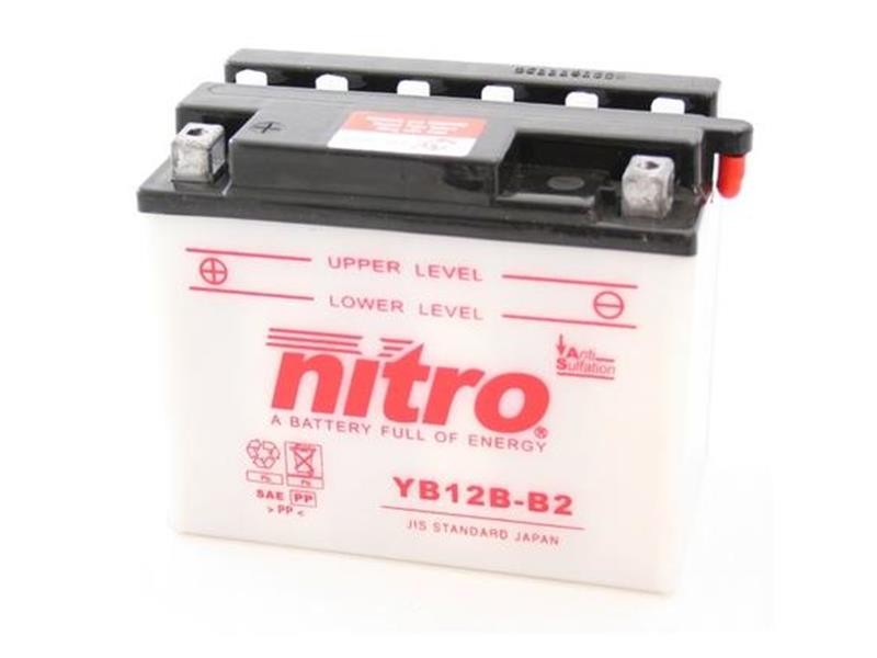 AKOMULATOR - BATERIJA NITRO YB12B-B2 12V-12Ah d161 x š91 x v131 mm LEVO+