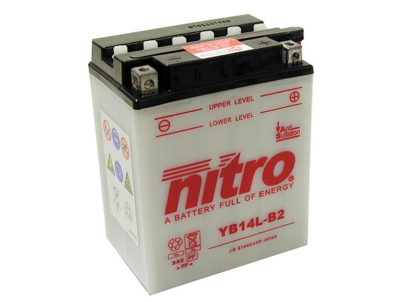AKOMULATOR - BATERIJA NITRO YB14L-B2 12V-14Ah d136 x š91 x v168 mm DESNO+