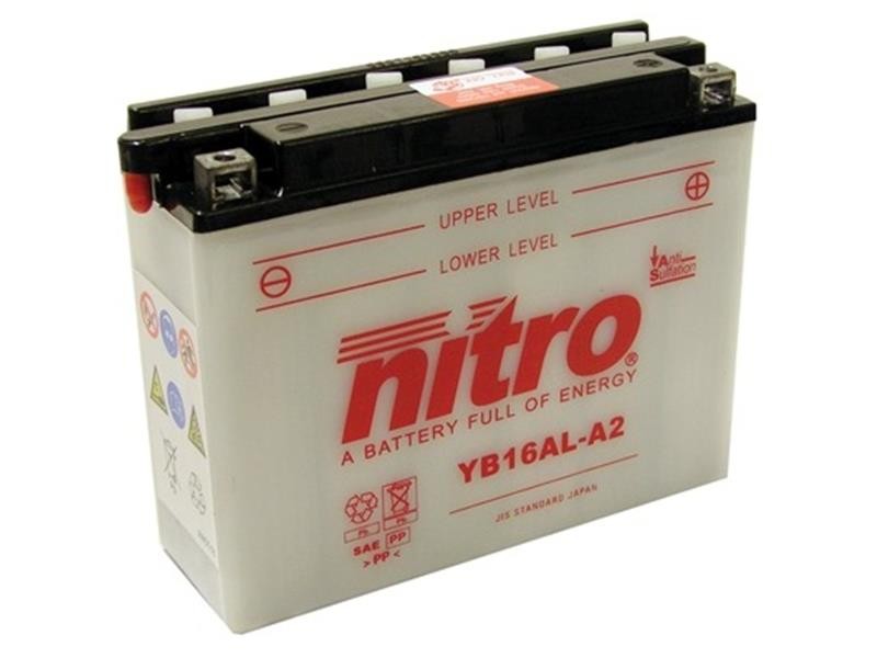 AKOMULATOR - BATERIJA NITRO YB16AL-A2 12V-16Ah d207 x š72 x v164 mm DESNO+