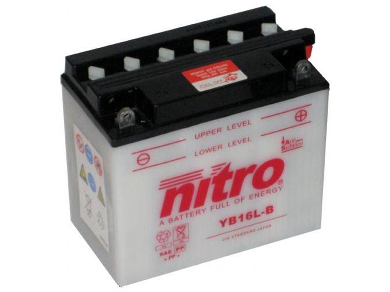 AKOMULATOR - BATERIJA NITRO YB16L-B 12V-19Ah  d 176 x š101 x v156 mm  D+