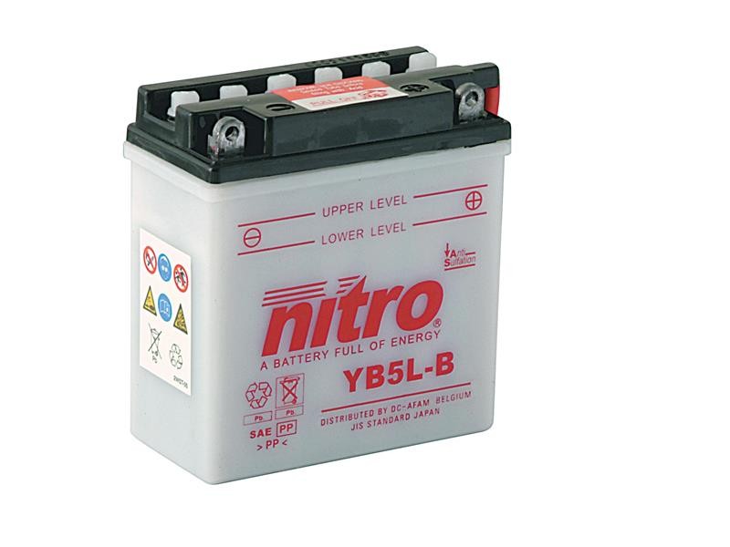 AKOMULATOR - BATERIJA NITRO YB5L-B 12V-5Ah d121 x š61 x v131 mm DESNO+