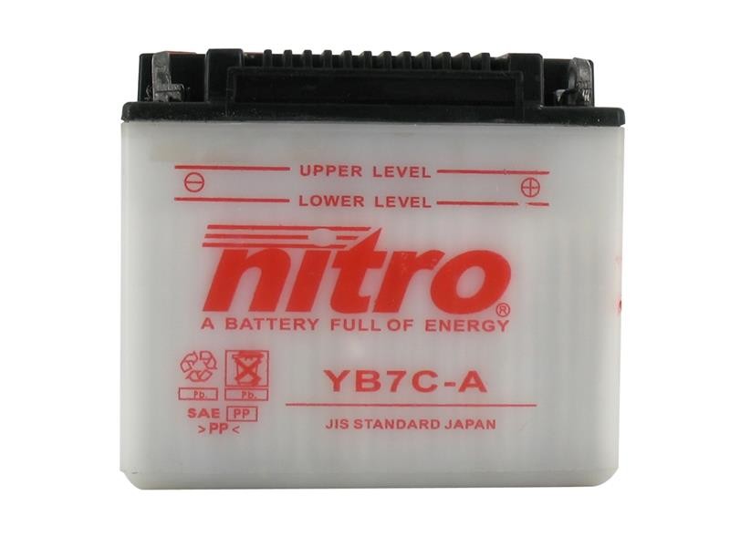 AKOMULATOR - BATERIJA NITRO YB7C-A 12V-8Ah d130 x š90 x v114 mm DESNO+