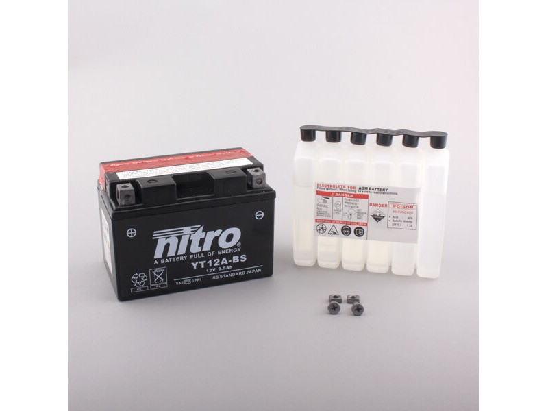 AKOMULATOR - BATERIJA NITRO YT12A-BS 12V-9,5Ah d150 x š87 x v105 mm LEVO+
