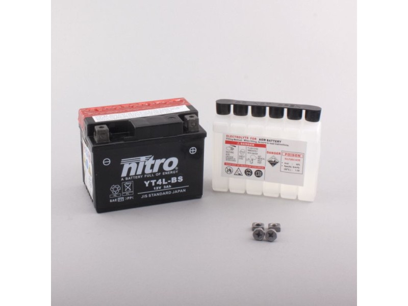 AKOMULATOR - BATERIJA NITRO YT4L-BS 12V-3Ah d113 x š70 x v85 mm DESNO+